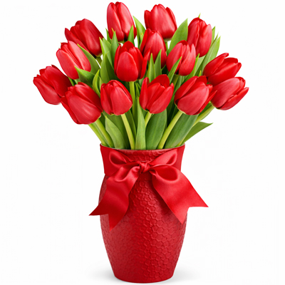 15 Czerwonych Tulipan�w