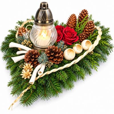 Wi�zanka na Gr�b I + znicz