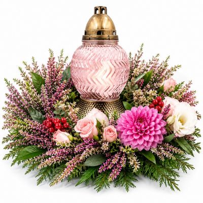 Kompozycja Pink + Znicz