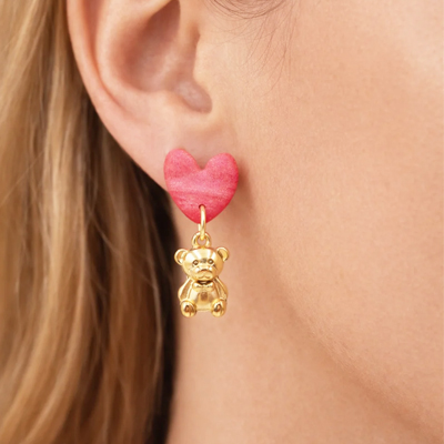 Kolczyki Heart & Bear