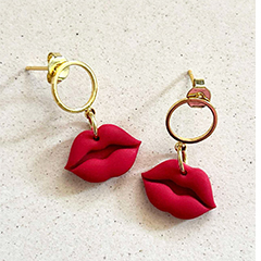 Kolczyki Red Lips