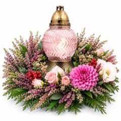 Kompozycja Pink + Znicz